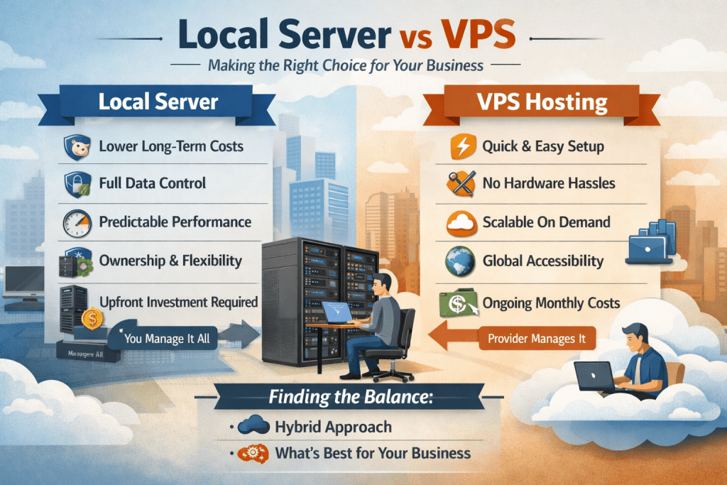 Local server vs vps